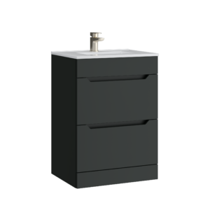 Urban 600mm 2 Drawer Floor Standing Unit Matt Anthracite